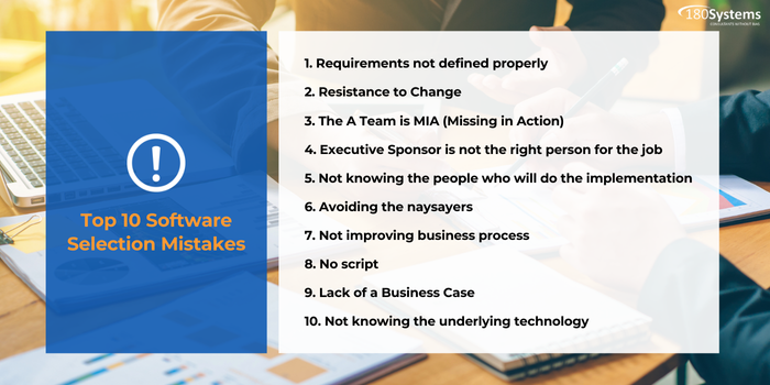 Top 10 ERP Software Selection Mistakes - independent ERP selection consultants - independent erp consultants