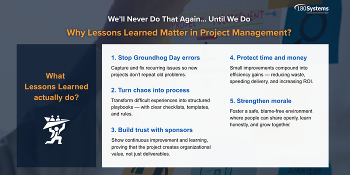 Why Lessons Learned Matter in Project Management