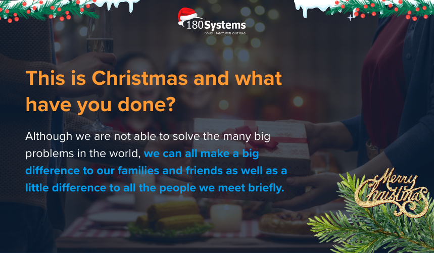 This is Christmas and what have you done?