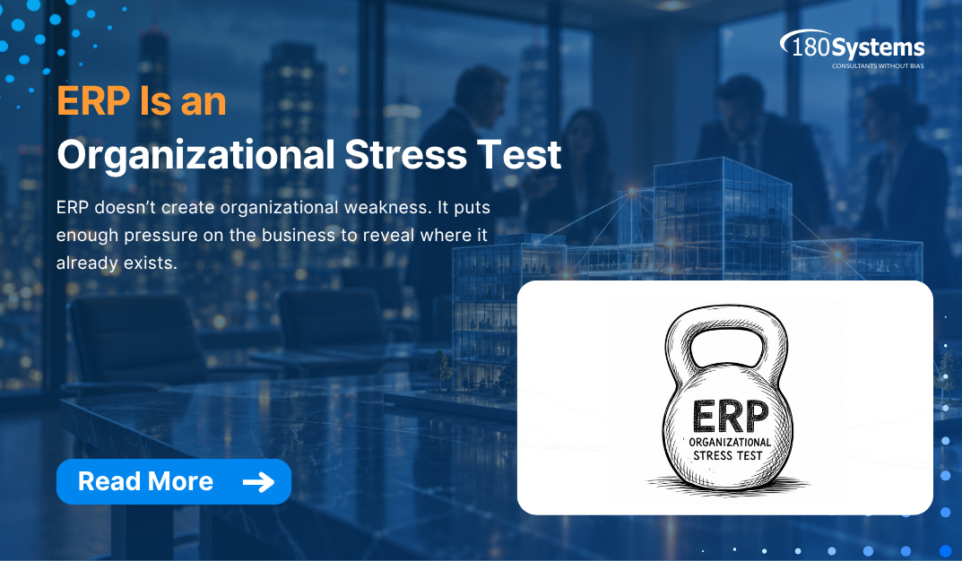 180 Systems ERP Is an Organizational Stress Test